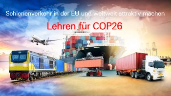 Online-Konferenz „Schienenverkehr in der EU und weltweit attraktiv machen – Lehren für COP26“ am 29. Oktober 2021