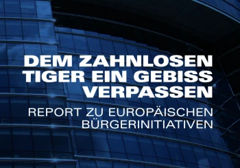 Report zu Europäischen Bürgerinitiativen